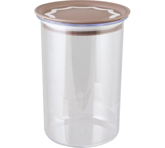 Изображение товара Банка для сыпучих продуктов Полимербыт с вакуумной крышкой 1 л 432960100
