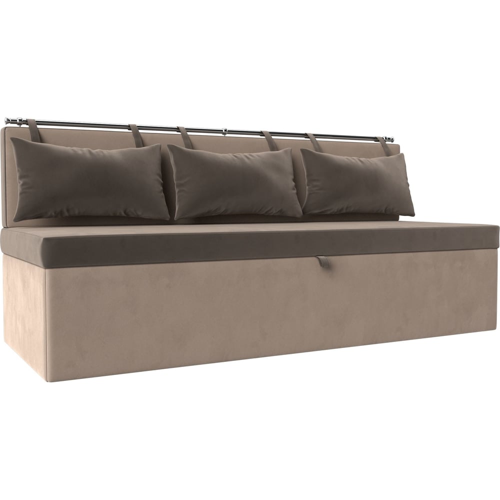 Изображение товара Кухонный прямой диван Лига диванов Метро 105013 с механизмом дельфин велюр