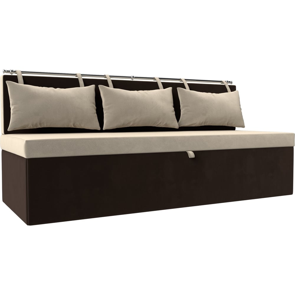 Изображение товара Кухонный прямой диван Лига диванов Метро 105004 с механизмом дельфин и спальным местом