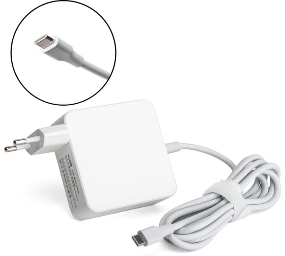 Изображение товара Блок питания для ноутбука TopOn xiaomi 20v 3.25a 65w usb type-c белый TOP-MI65-White