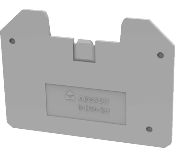 Изображение товара Концевая пластина DEGSON для DC2.5-QU, DC4-QU, серая 100 шт D-DC4-QU-01P-11-00Z(H)