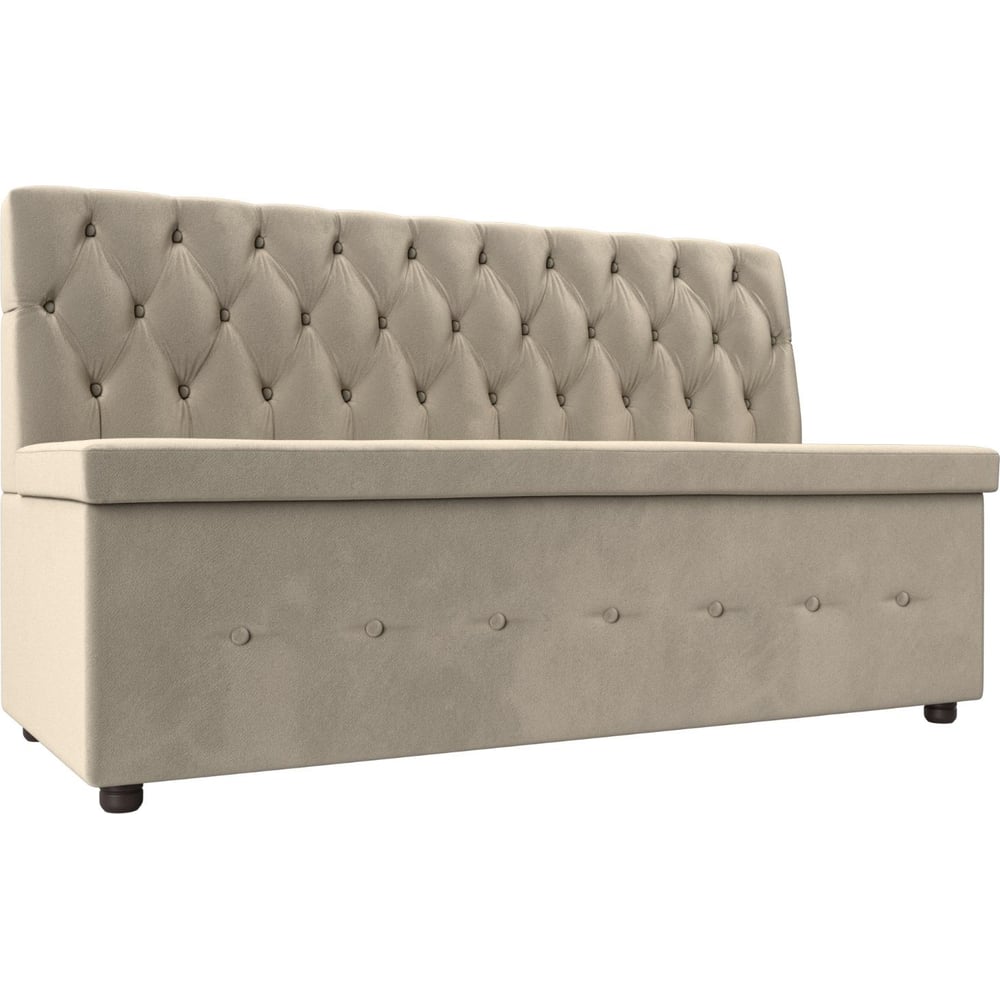 Изображение товара Кухонный диван Вента 108768 современный бежевый с ящиком и ножками из дерева