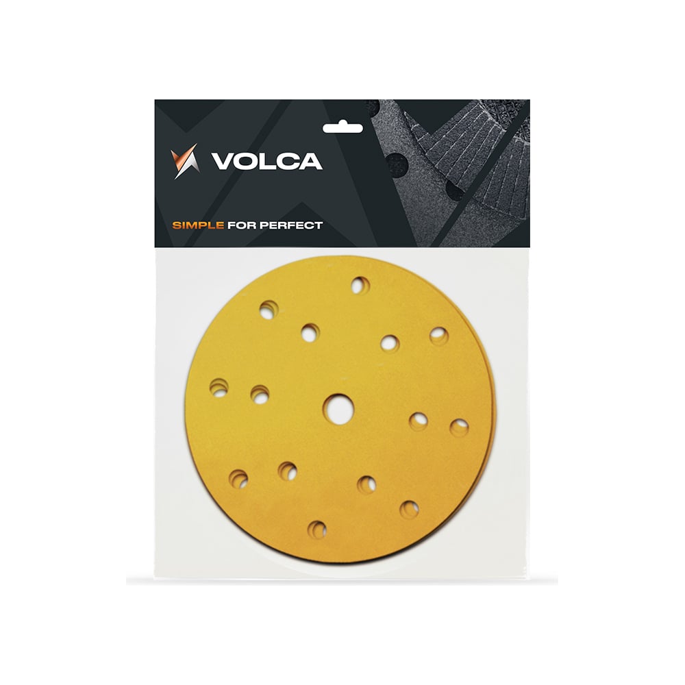 Изображение товара Диск шлифовальный на бумажной основе Sapphire 10 шт, 150 мм, 15 отверсий, P 240 VOLCA 10110224024