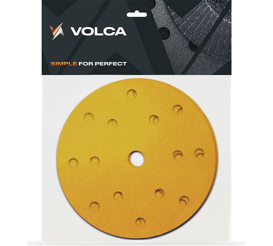 Изображение товара Диск шлифовальный на бумажной основе Sapphire 10 шт, 150 мм, 15 отверсий, P 100 VOLCA 10110224010