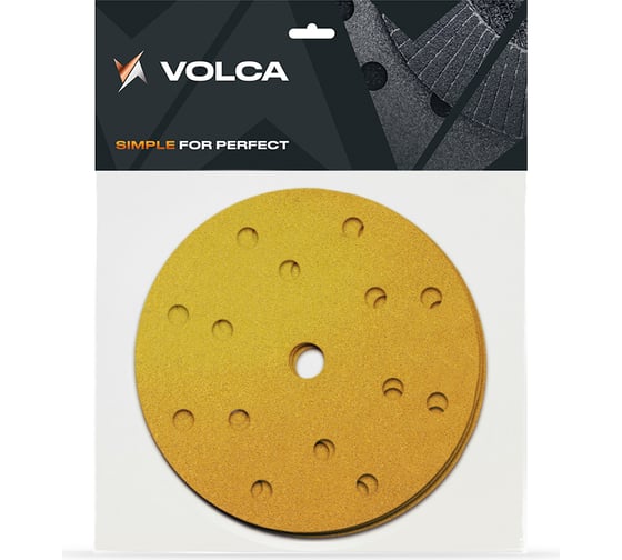 Изображение товара Диск шлифовальный на бумажной основе Sapphire 10 шт, 150 мм, 15 отверсий, P 60 VOLCA 10110224006