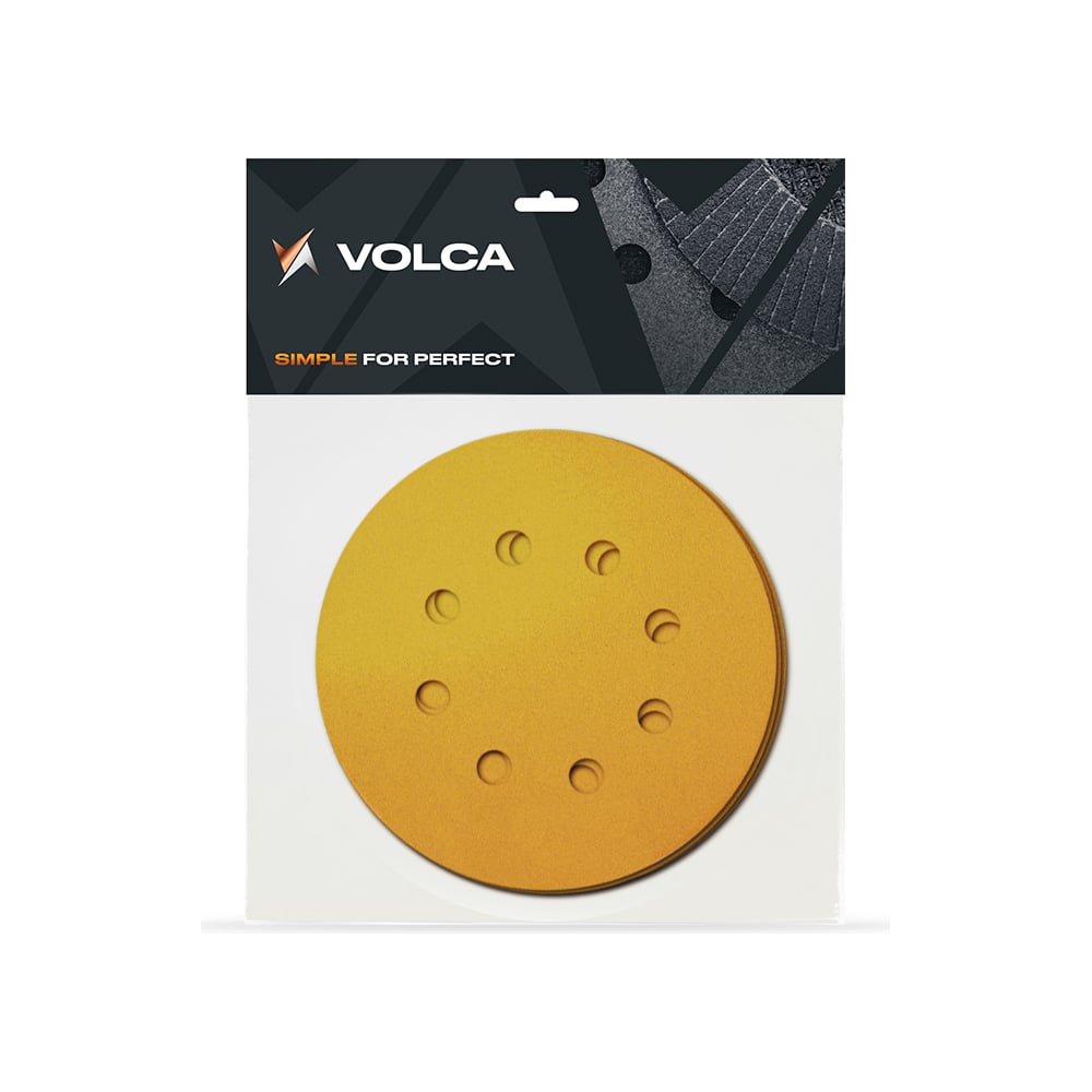 Изображение товара Шлифовальный диск на бумажной основе 125 мм P 220 VOLCA 10 шт