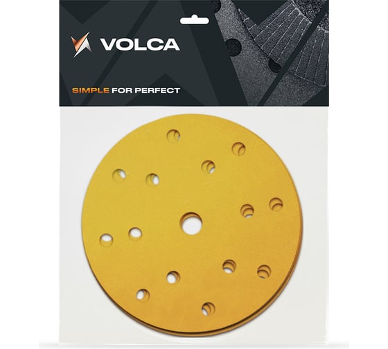 Изображение товара Диск шлифовальный на бумажной основе Sapphire 10 шт, 150 мм, 15 отверсий, P 320 VOLCA 10110224032