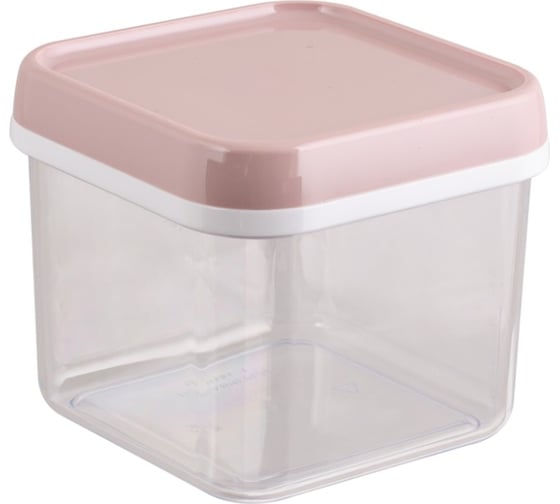 Изображение товара Банка для сыпучих продуктов Полимербыт квадратная 0.6 л 432660000