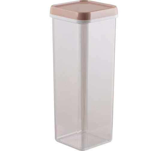 Изображение товара Банка для сыпучих продуктов Полимербыт квадратная 2.2 л 432680000