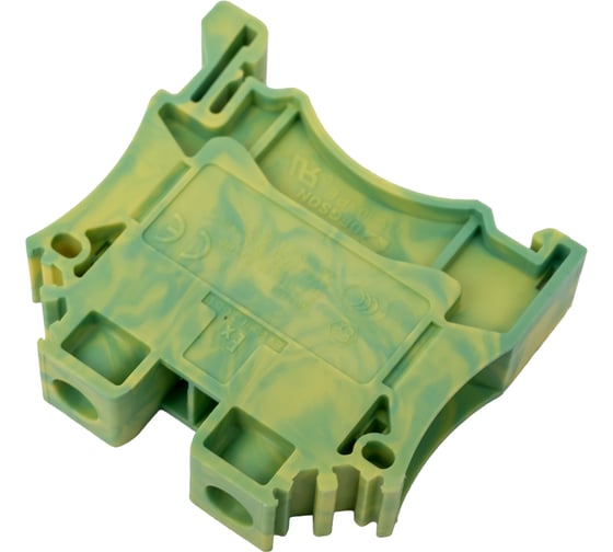 Изображение товара Клемма на дин-рейку DEGSON 10 кв.мм, винтовая, земля 50 шт DC10-PE-01P-1C-00Z(H)