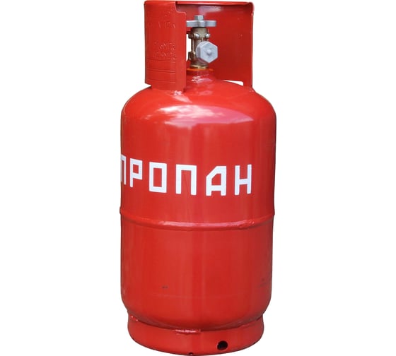 Изображение товара Баллон пропановый 12 л бытовой с вентилем ВБ-2 НЗГА СПЕЦ СВ-БАЛ12Н