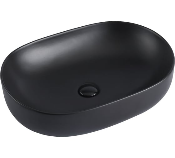 Изображение товара Керамическая раковина VINCEA 600x415x135, накладная, черный матовый VBS-113MB