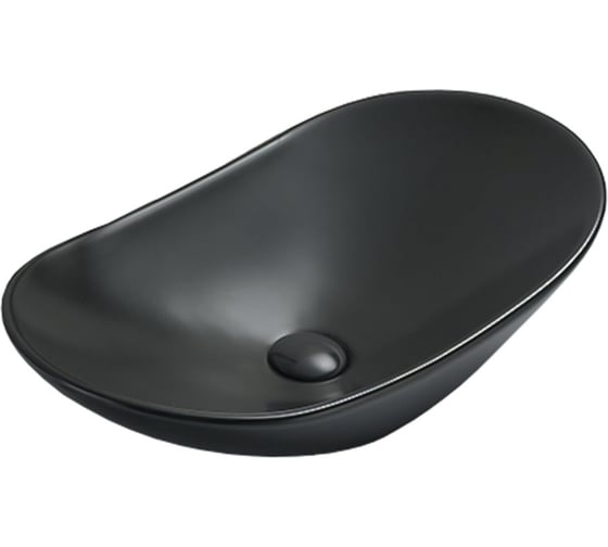 Изображение товара Керамическая раковина VINCEA 615x360x155, накладная, черный матовый VBS-508MB