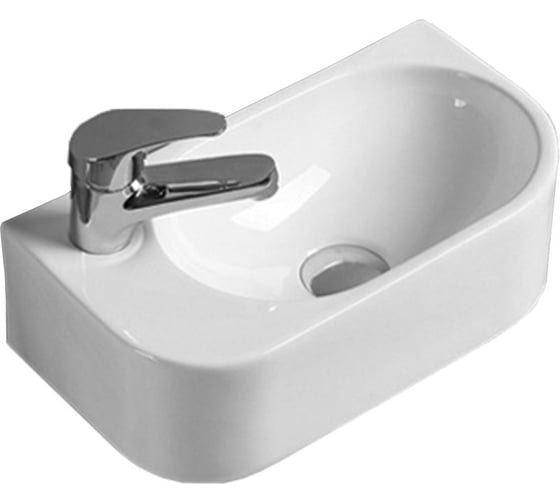 Изображение товара Керамическая раковина VINCEA 400x215x120, подвесная, белый, левая VBS-506L