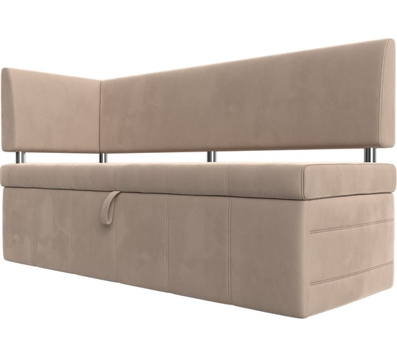 Изображение товара Кухонный прямой диван Лига диванов Стоун с углом левый 107265L