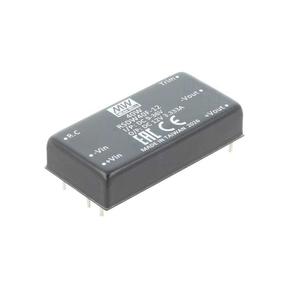 Изображение товара Преобразователь Mean Well DC-DC RSDW40F-12 для постоянного напряжения