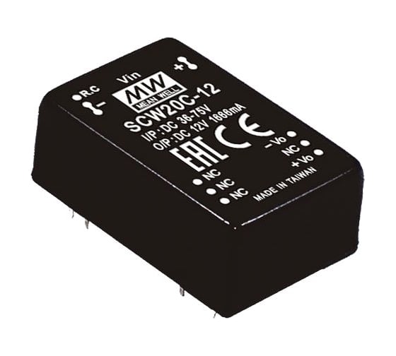 Изображение товара Преобразователь Mean Well DC-DC SCW20B-12 Т03006688