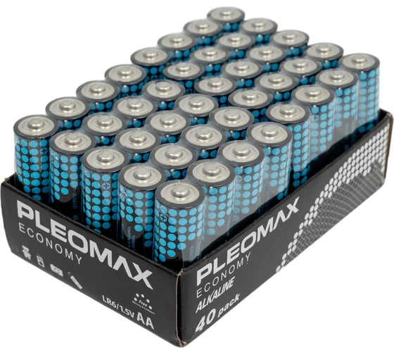 Изображение товара Батарейки Pleomax LR6 40 bulk Economy Alkaline (40/720/17280) Б0059835