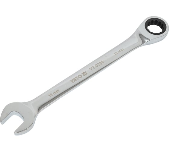 Изображение товара Ключ комбинированный YATO с трещоткой 19мм YT-0200 37130200 092 1