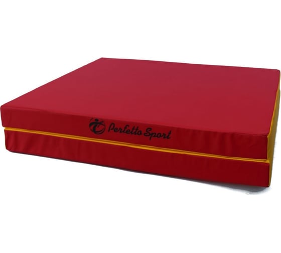 Изображение товара Складной мат Perfetto sport № 10 100х150х10 см, 1 сложение, красно/жёлтый СГ000002621