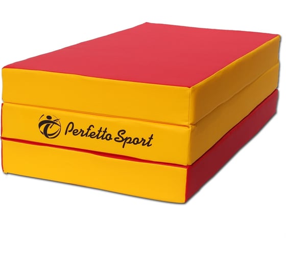 Изображение товара Складной мат Perfetto sport № 4, 100х150х10 см, красно/жёлтый СГ000000401