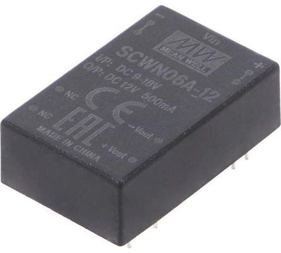 Изображение товара Преобразователь Mean Well DC-DC SCWN06A-12 Т03025558