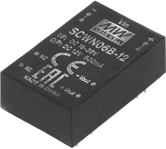 Изображение товара Преобразователь Mean Well DC-DC SCWN06B-12 Т03025565