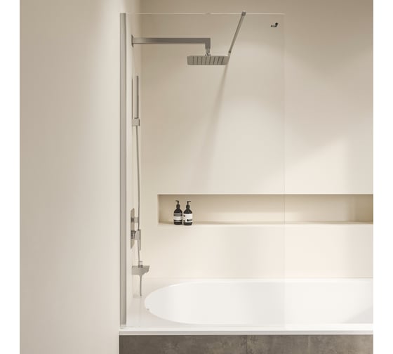 Изображение товара Шторка на ванну RGW 60x150 SC-050 Хром/Прозрачное/6 мм 351105006-11