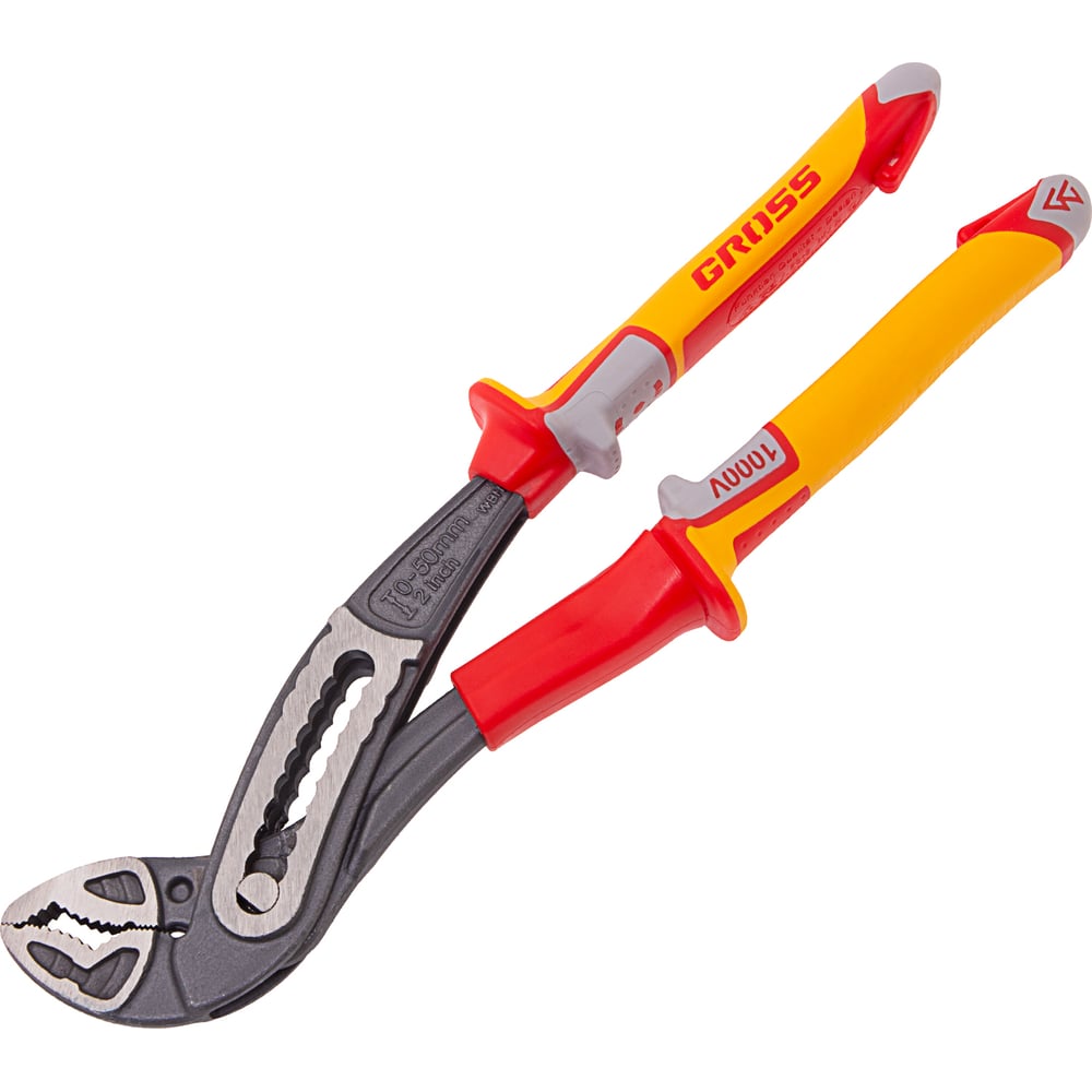 Изображение товара Клещи переставные, диэлектрические рукоятки до 1000 В, 240 мм GROSS 15725