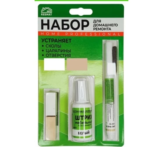 Изображение товара Набор для реставрации мебели, домашнего ремонта Resmat белый арт. 2912