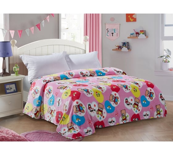 Изображение товара Покрывало-плед для детей Guten Morgen Велсофт, Плюшевое счастье, 150x200 см Пфпс-150-200