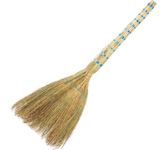 Изображение товара Веник сорго Рыжий кот корейский, 2х прошивной, 6-ти лучевой 106953