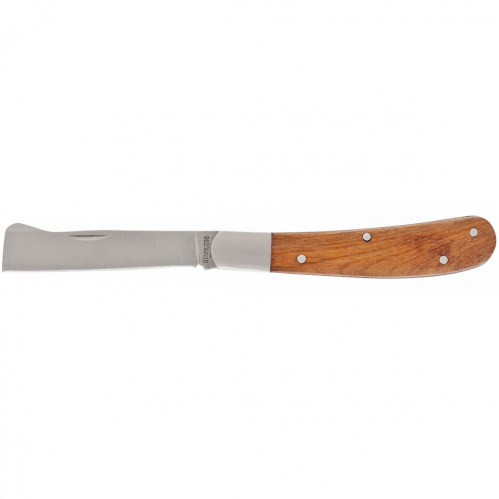 Садовый складной копулировочный нож PALISAD нож садовый складной изогнутый лезвие 170 мм рукоятка дерево grandy