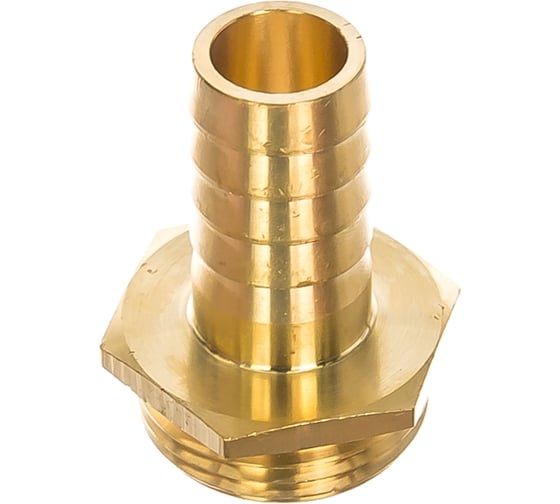 Изображение товара Штуцер для шланга 3/4" с наружной резьбой 1" DENZEL 97272