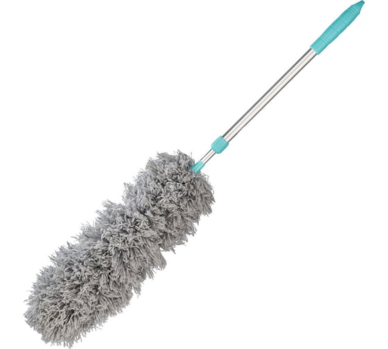 Изображение товара Сметка для удаления пыли Рыжий кот с телескопической рукояткой, микрофибра, 68-95 см 105798