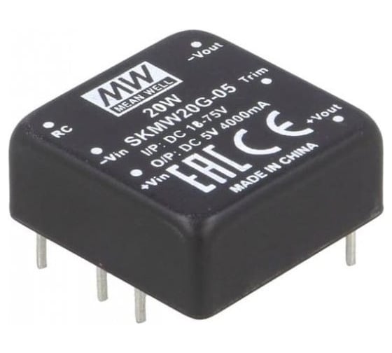 Изображение товара Преобразователь Mean Well DC-DC SKMW20G-05 Т02697925