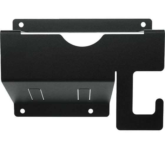 Изображение товара Настенный держатель с крючками для угловых шлифмашинок до 125 мм REXANT черный 38-0657