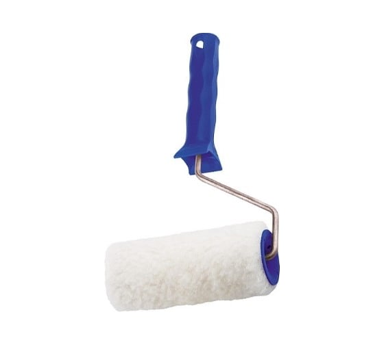 Изображение товара Валик из искусственного меха с ручкой, 100 мм, ворс 15 мм, D - 48 мм, полиэстер СИБРТЕХ 80111