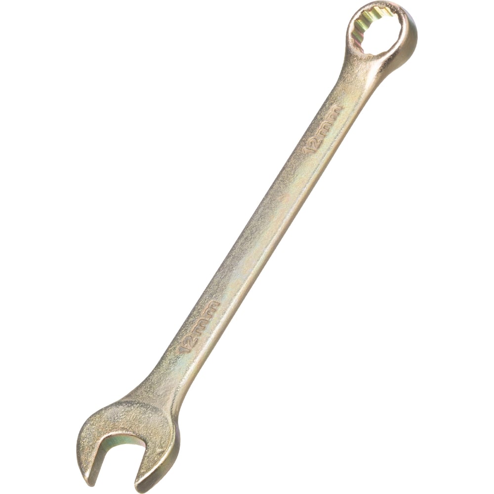 Изображение товара Комбинированный ключ 12 мм желтый цинк СИБРТЕХ 14978
