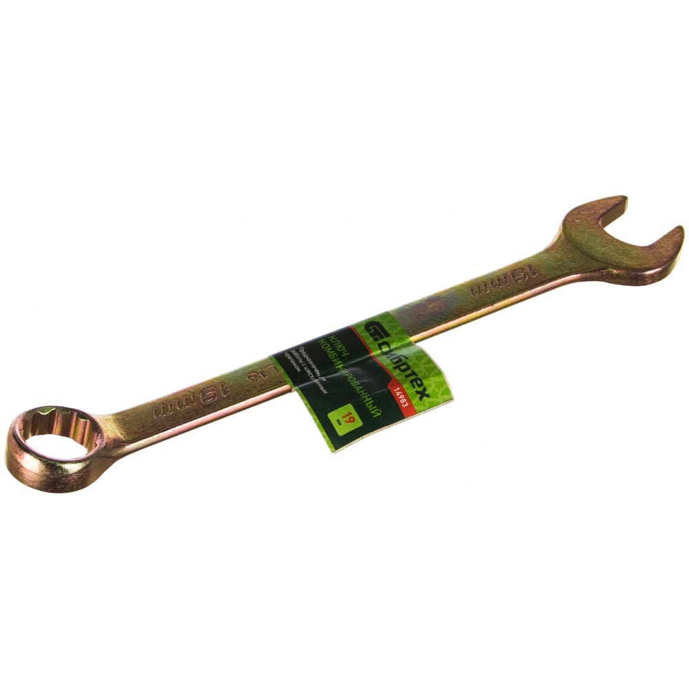 Комбинированный ключ СИБРТЕХ ключ комбинированный сибртех 14912 19 мм crv фосфатированный гост 16983