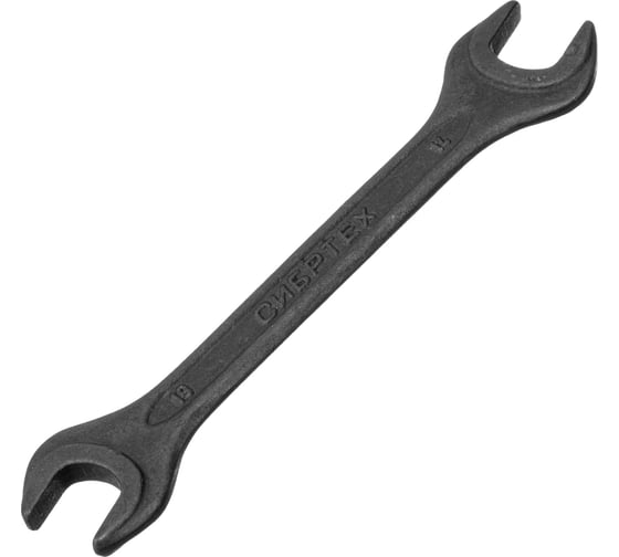 Изображение товара Рожковый ключ, 13x14 мм, CrV, фосфатированный, ГОСТ 2839 СИБРТЕХ 14325