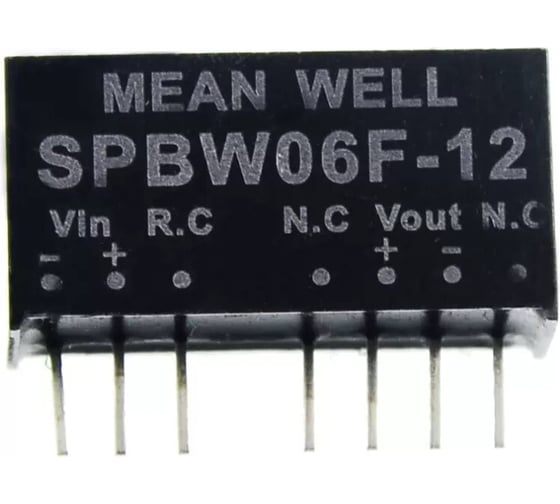 Изображение товара Преобразователь Mean Well DC-DC SPBW06F-12 Т02670538
