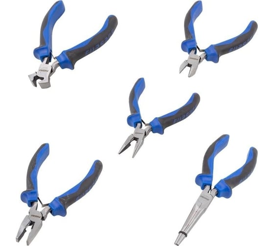 Изображение товара Набор шарнирно-губцевого инструмента Forsage мини 5 предметов, 5"-125 мм в блистере F-5055B(51931)