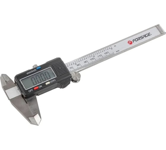 Изображение товара Электронный штангенциркуль Forsage 0-125 мм, 0,01 мм; внутр, Ø, наруж, Ø + глубиномер, в пластиковом футляре F-5096PE(18056)