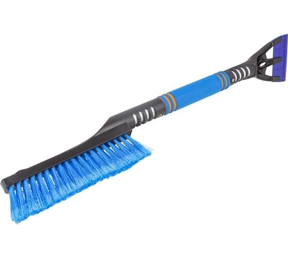 Изображение товара Щетка для снега в усиленном корпусе со скребком и накладкой на рукоятке Forsage L общая-600 мм,L рабочая-220 мм, синий F-CD5062(51938)