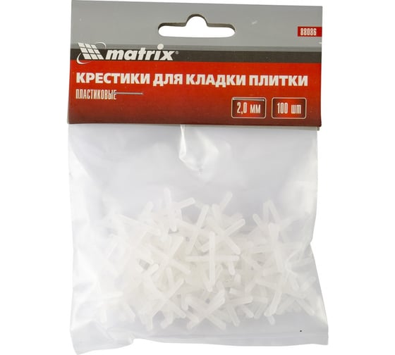 Изображение товара Крестики (100 шт; 2 мм) для кладки плитки MATRIX 88086