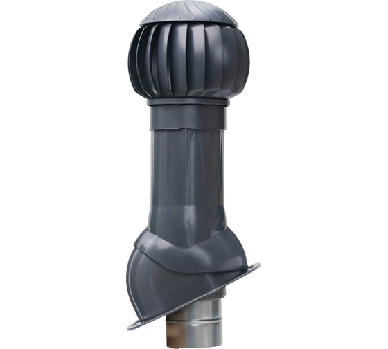 Изображение товара Комплект вентиляции для фальцевой и готовой кровли из битумной черепицы Gervent серый графит КОМБИТ/серграф