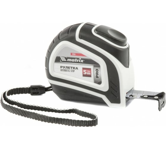 Изображение товара Рулетка MATRIX Autostop 5 м х 19 мм 32551