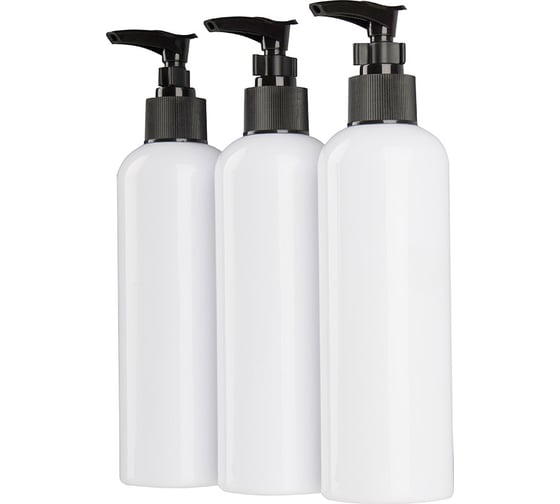 Изображение товара Набор дозаторов для ванной комнаты Рыжий кот Eline 250 мл, 3 шт 105858