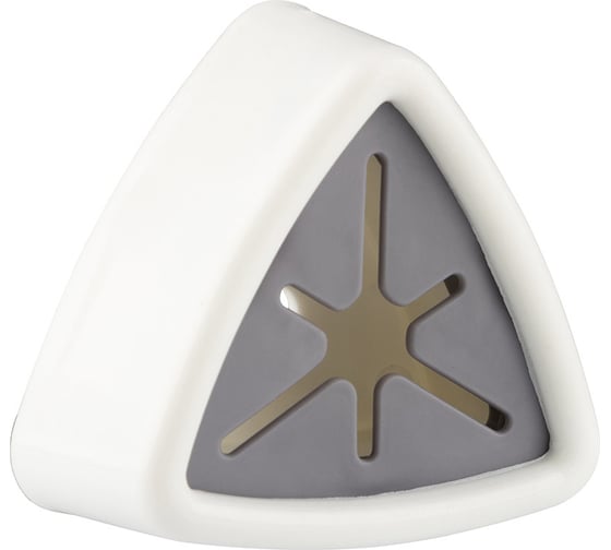 Изображение товара Держатель для полотенец Рыжий кот на самоклеящейся основе, объемный треугольник, белый, пластмасса 105893